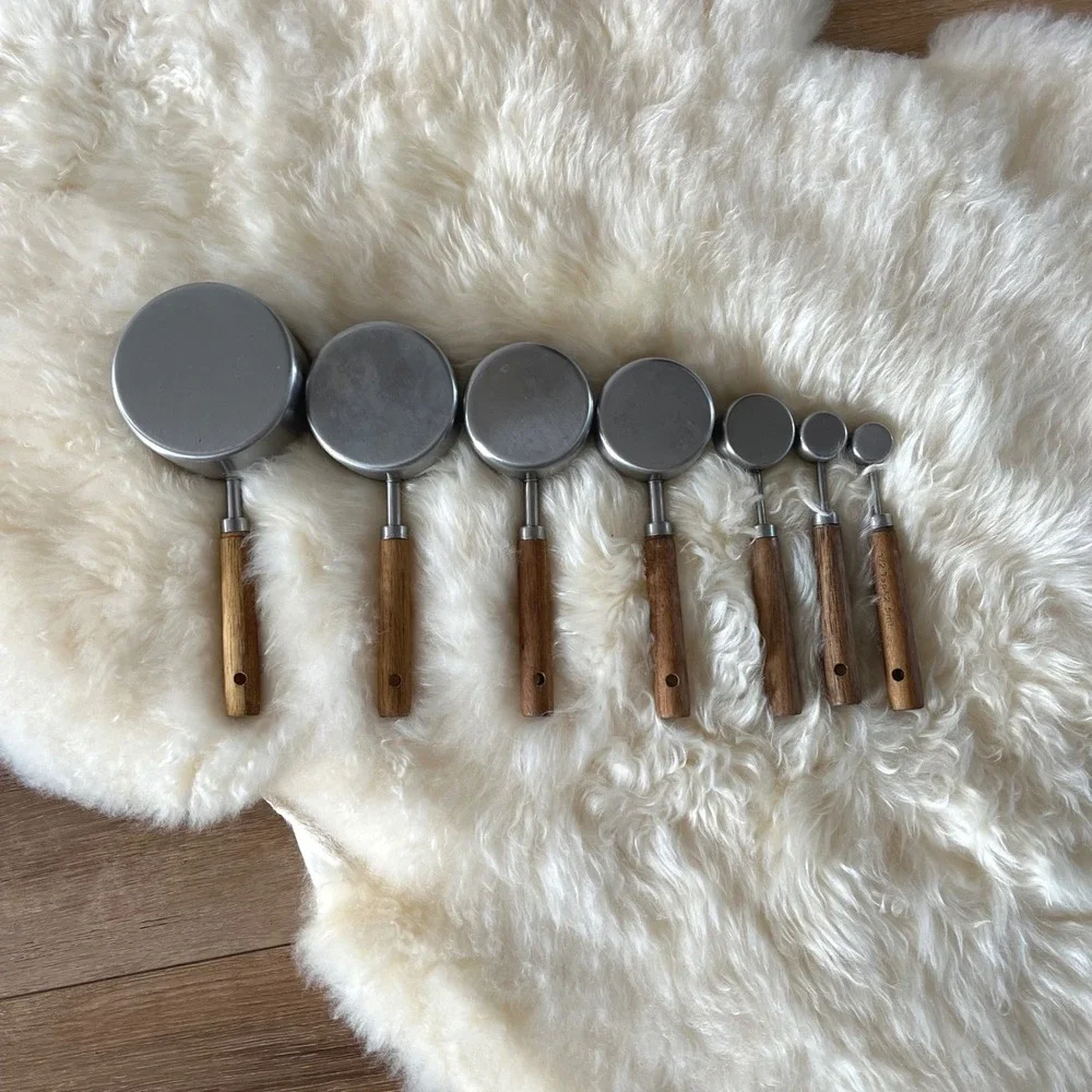 Nesting Set of Stainless Steel Measuring Cups & Spoons